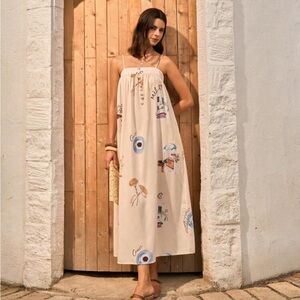 Suspender Boho Maxi Dress